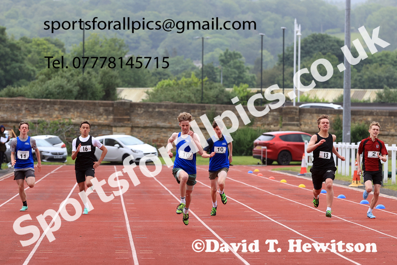 Sprints, 2026 Northumberland Schools Track and Field, Wentworth, Hexhan. Photo: David T. Hewitson/Sports for All Pics
